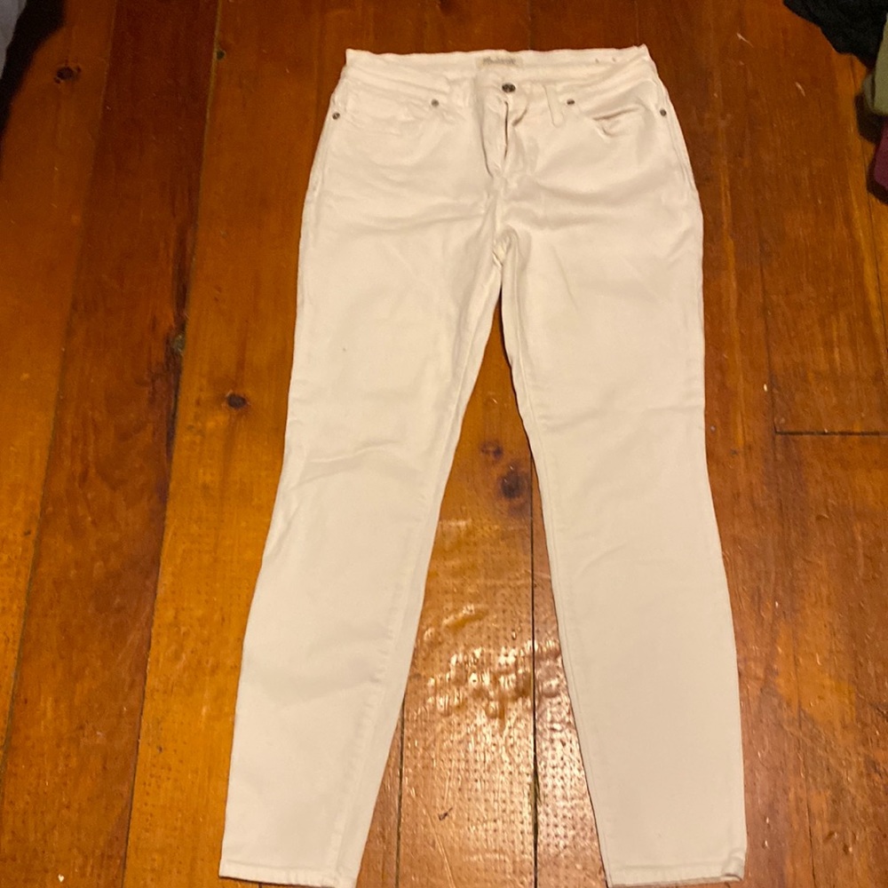 Madewell White Denim Skinny Skinny Size 30
